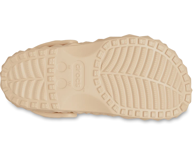 CROCS Klassischer Unisex-Clog mit geometrischem Muster – Shitake
