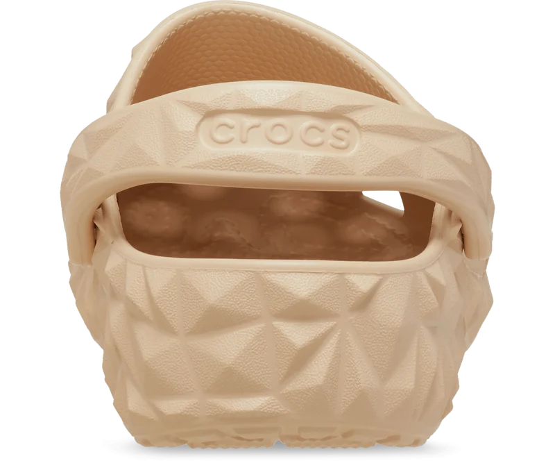 CROCS Klassischer Unisex-Clog mit geometrischem Muster – Shitake