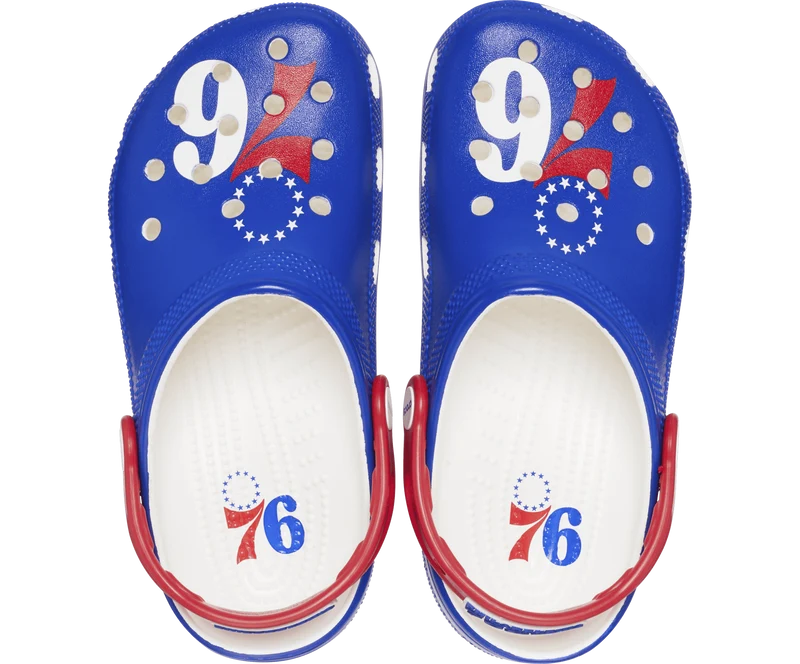CROCS Unisex NBA Philadelphia 76ers Classic Clog - Weiß