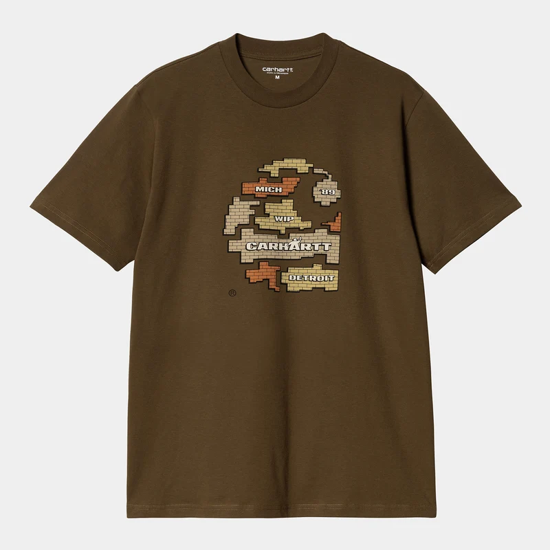 Carhartt WIP Kurzarm-Graft-T-Shirt für Herren – Holz