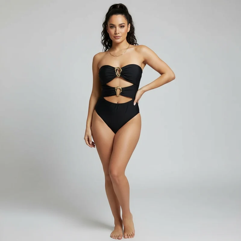 Costume da bagno sexy con cut-out | Costume intero da donna