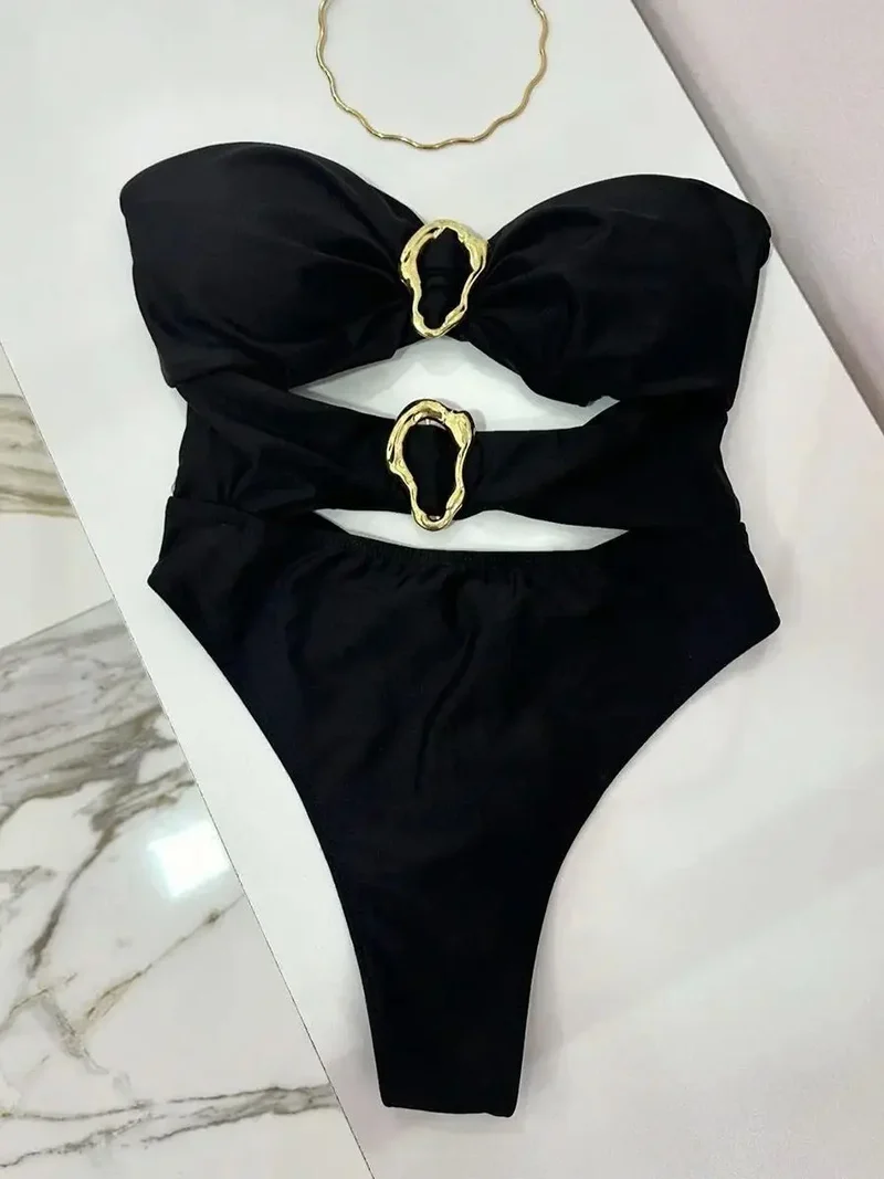 Costume da bagno sexy con cut-out | Costume intero da donna