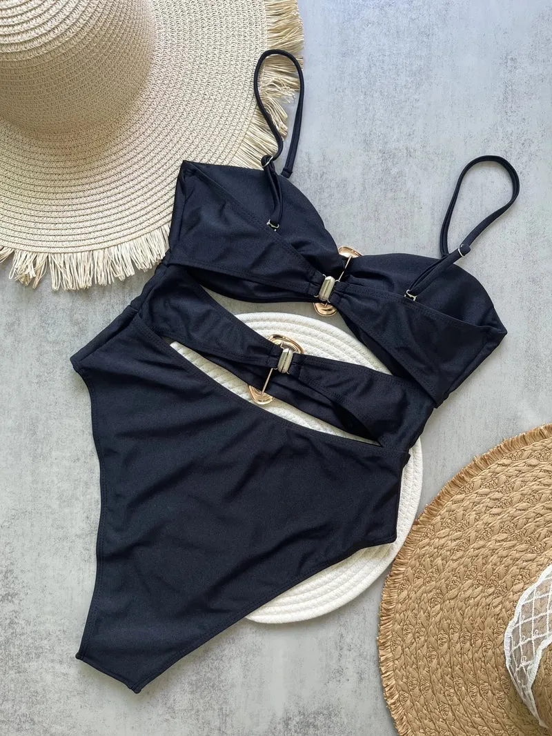 Costume da bagno sexy con cut-out | Costume intero da donna