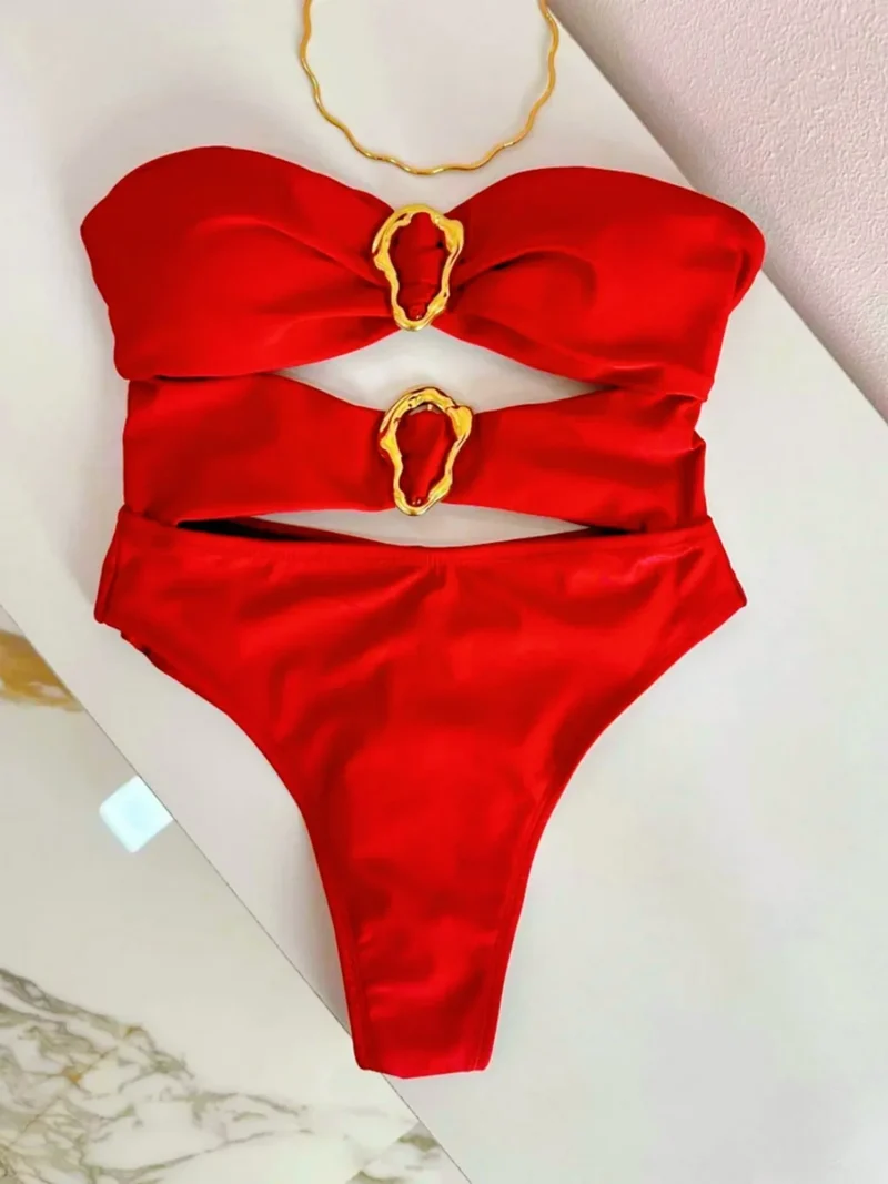 Costume da bagno sexy con cut-out | Costume intero da donna