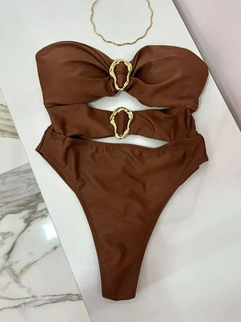 Costume da bagno sexy con cut-out | Costume intero da donna