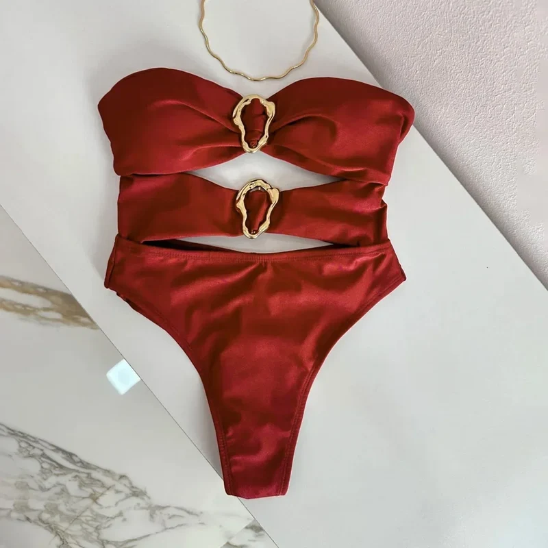 Costume da bagno sexy con cut-out | Costume intero da donna