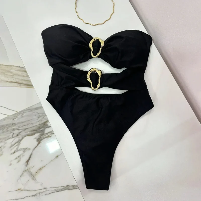 Costume da bagno sexy con cut-out | Costume intero da donna