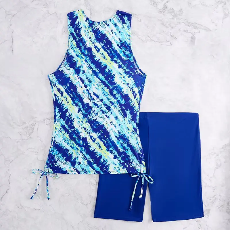 Set tankini da donna con pantaloncini al ginocchio | Costumi da bagno