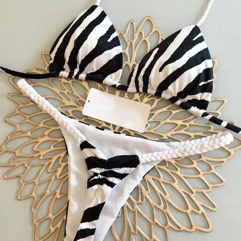 Set bikini con motivo leopardato | Costumi da bagno da donna
