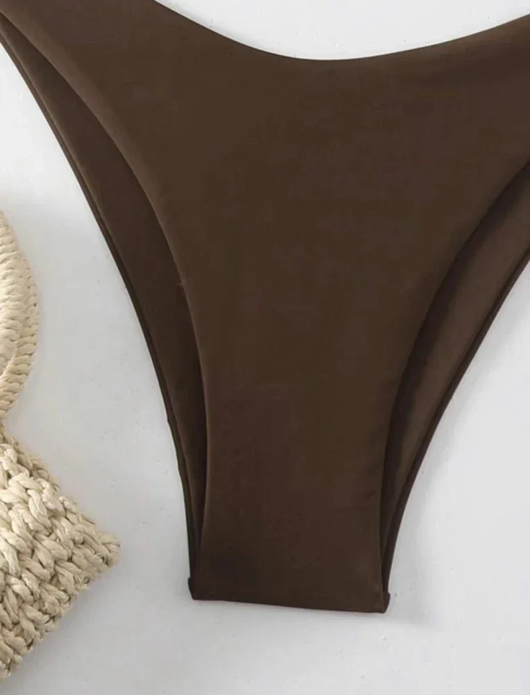 Set bikini in doppio tessuto | Costume da bagno tanga da donna