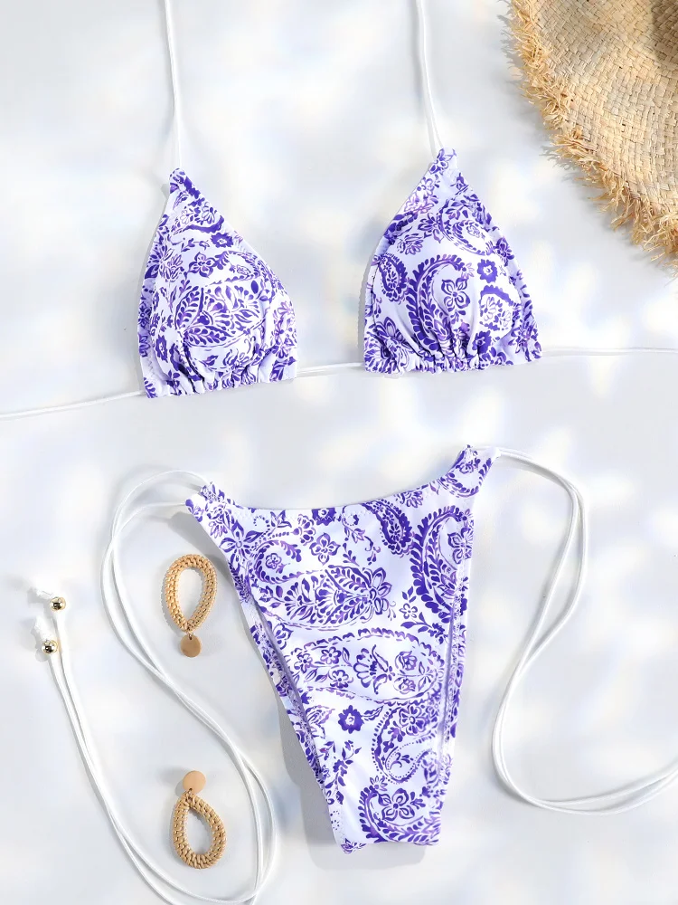 Set bikini mini a triangolo | Costume da bagno da donna