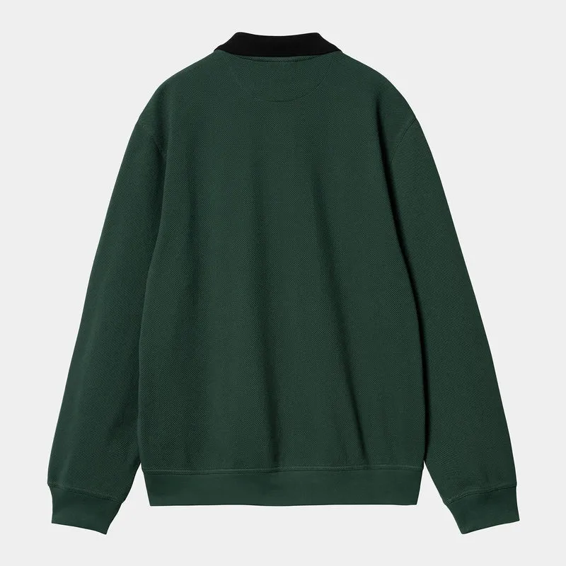Carhartt WIP Herren Vance Langarm-Rugby-Shirt – Discovery Green