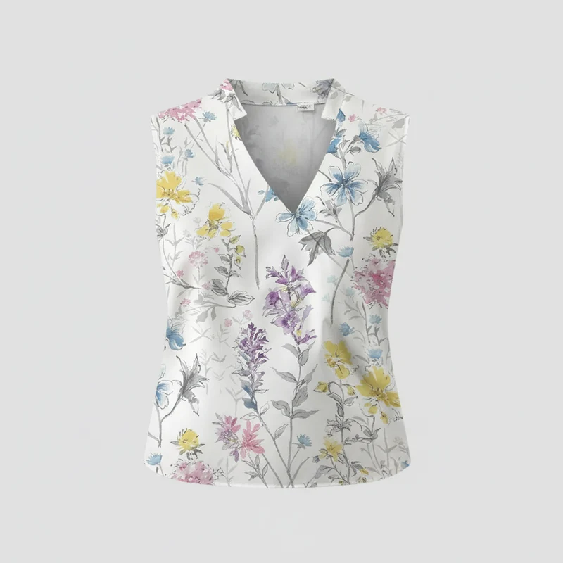Top con scollo a V donna | Maglia casual per l'estate