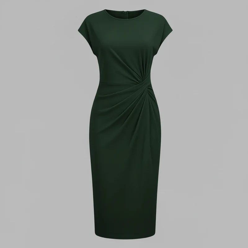Vestito midi donna elegante | Abito estivo al ginocchio, abito casual leggero