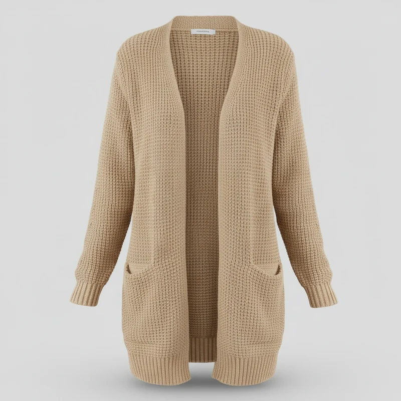 Cardigan lungo donna | Cardigan accogliente per l'inverno
