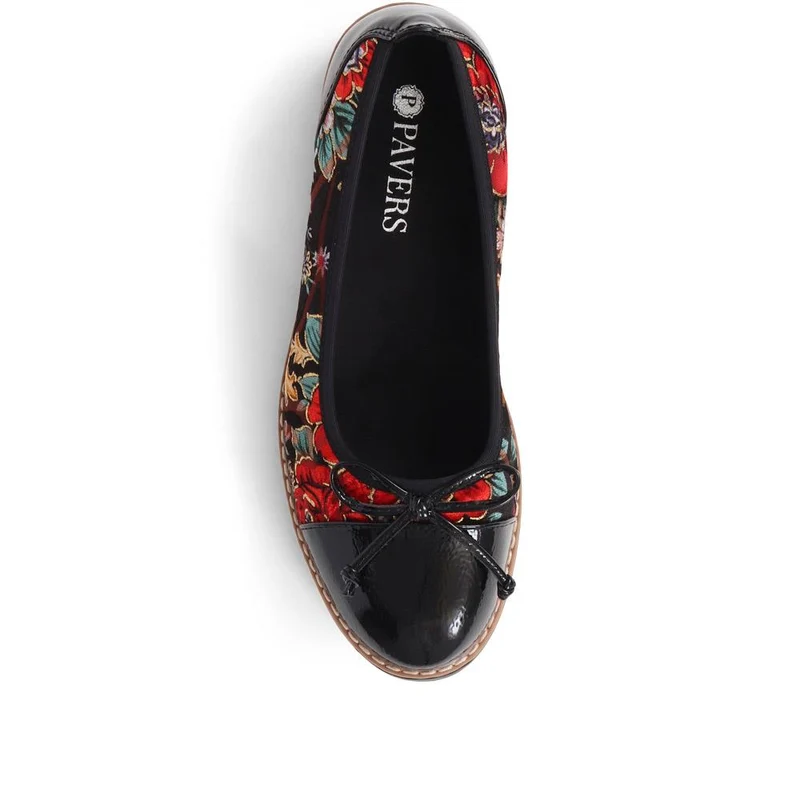 Ballet Pumps - WBINS34113 / 320 399 - Black Floral
