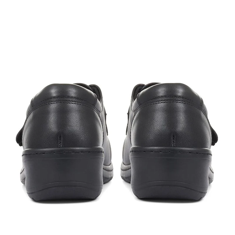 Extra-Wide Fit Adjustable Shoes - LEANNE / 320 188 - Black