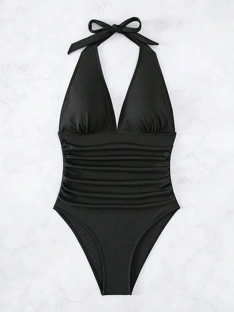 Monokini da donna | Costume da bagno sexy con scollo a V