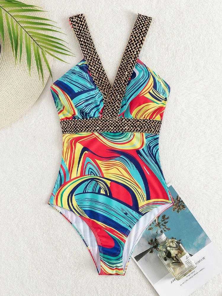 Monokini da donna | Costume intero sexy con effetto push-up