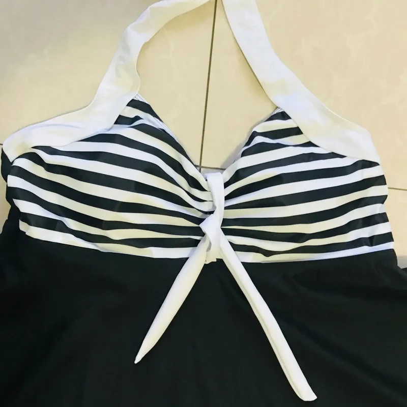 Costume vintage con gonna | Tankini da donna per spiaggia e piscina
