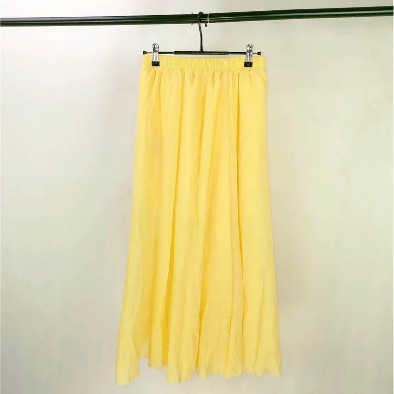 Gonna elegante in lino da donna | Vita alta e pieghe