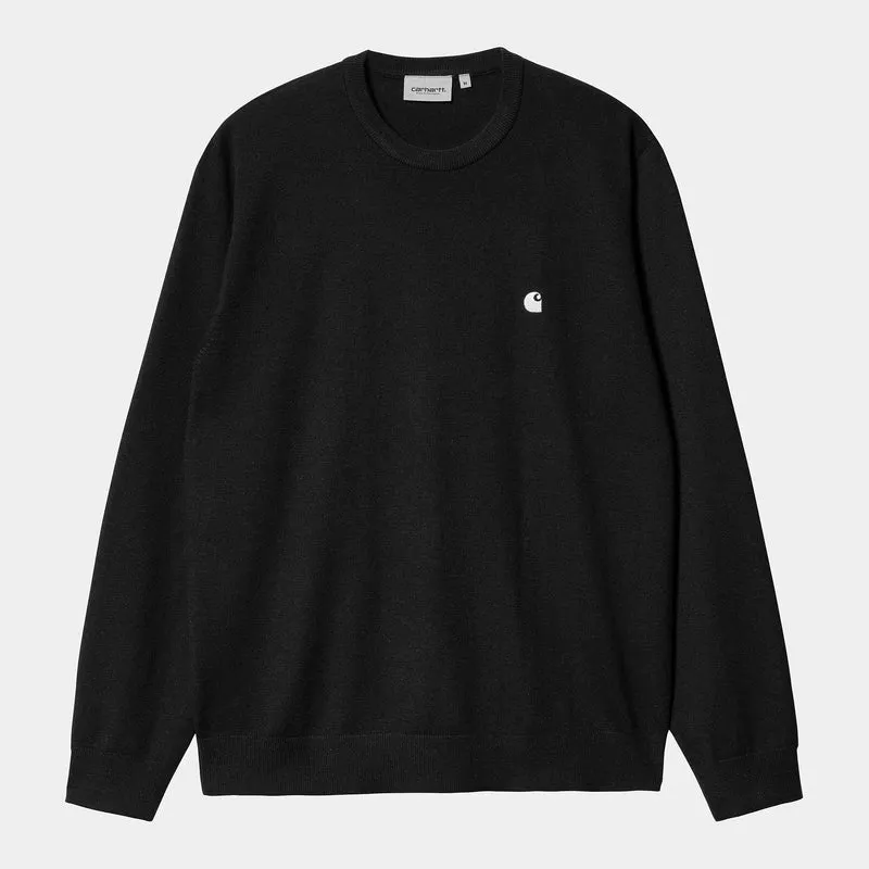 Carhartt WIP Herren-Madison-Pullover – Schwarz/Wachs