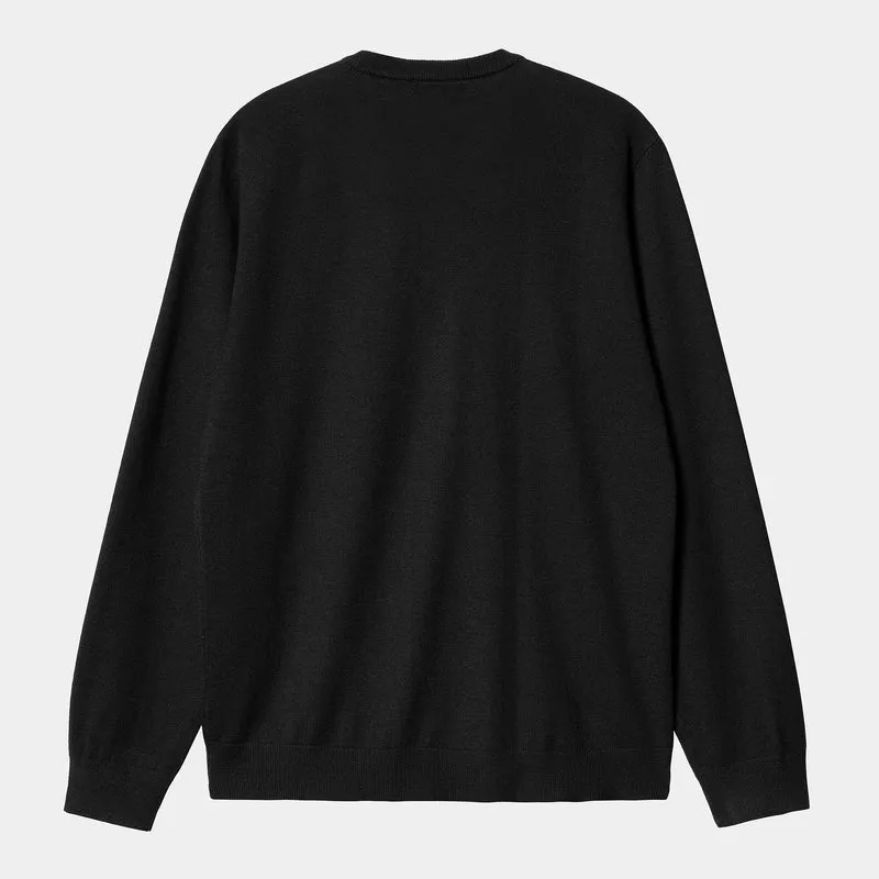Carhartt WIP Herren-Madison-Pullover – Schwarz/Wachs