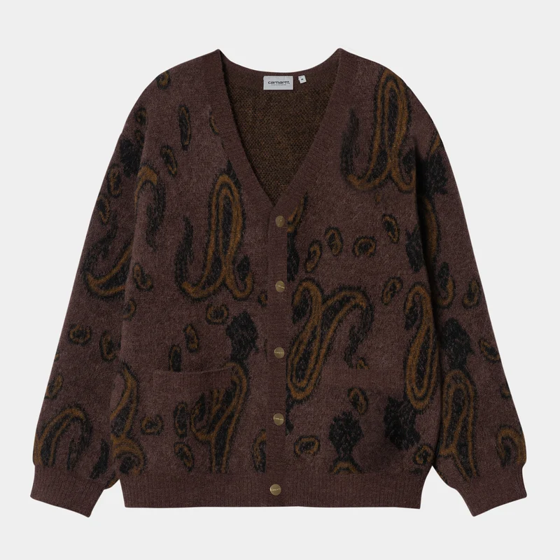 Carhartt WIP Herren-Cardigan aus Medford-Paisley-Jacquard – Buckeye