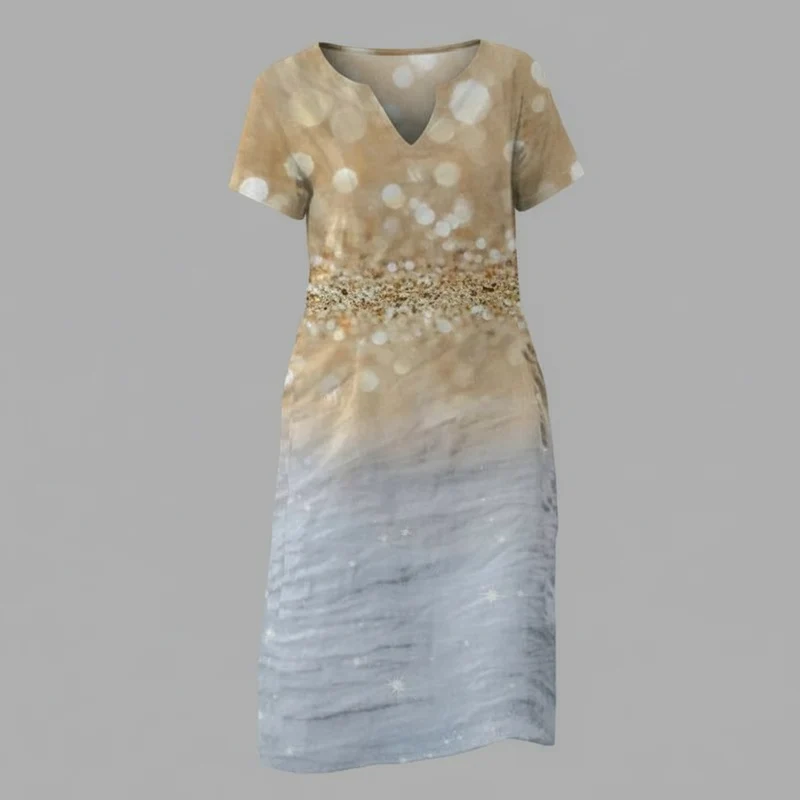 Vestito con motivo floreale | Abito estivo donna a manica corta