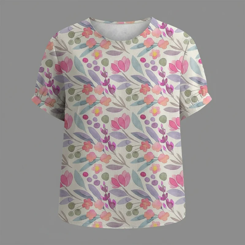 Blusa vintage con motivo floreale donna | Moda casual