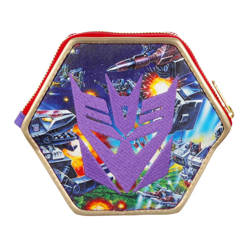 Irregular Choice Frauen Transformers Wählen Sie eine seitliche Geldbörse – Silber/Blau
