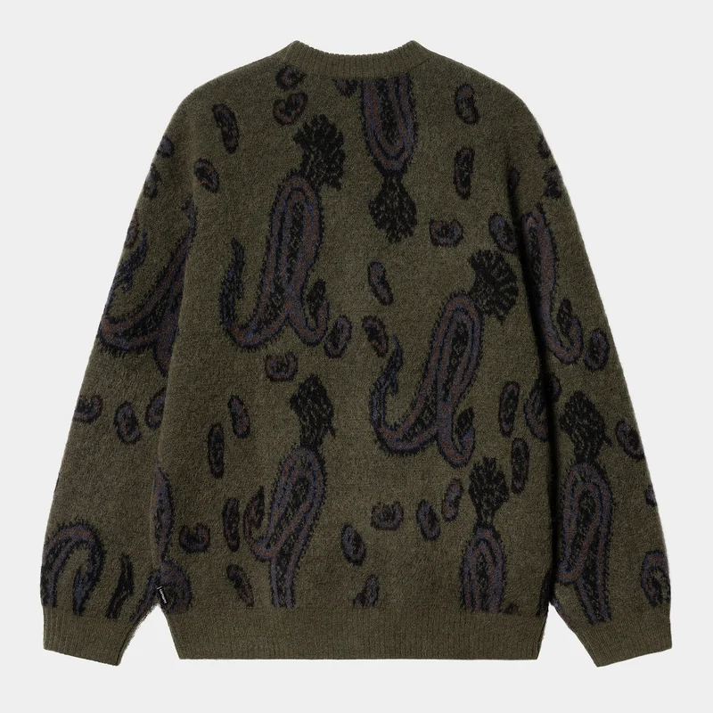 Carhartt WIP Herren Medford Paisley-Jacquard-Cardigan – Plant