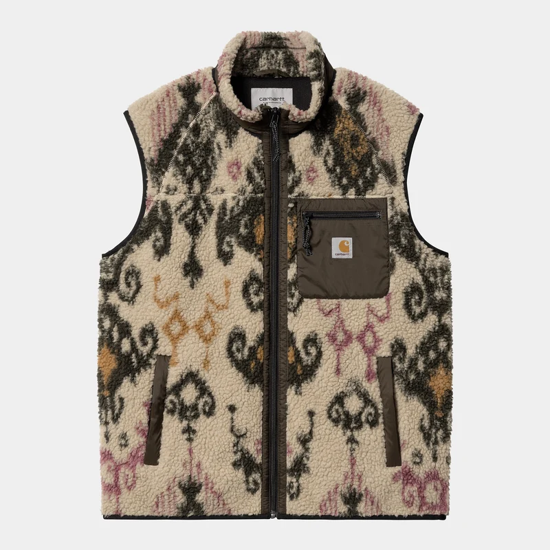 Carhartt WIP Herren Prentis Baru Jacquard Liner Weste – Wand / Zypresse