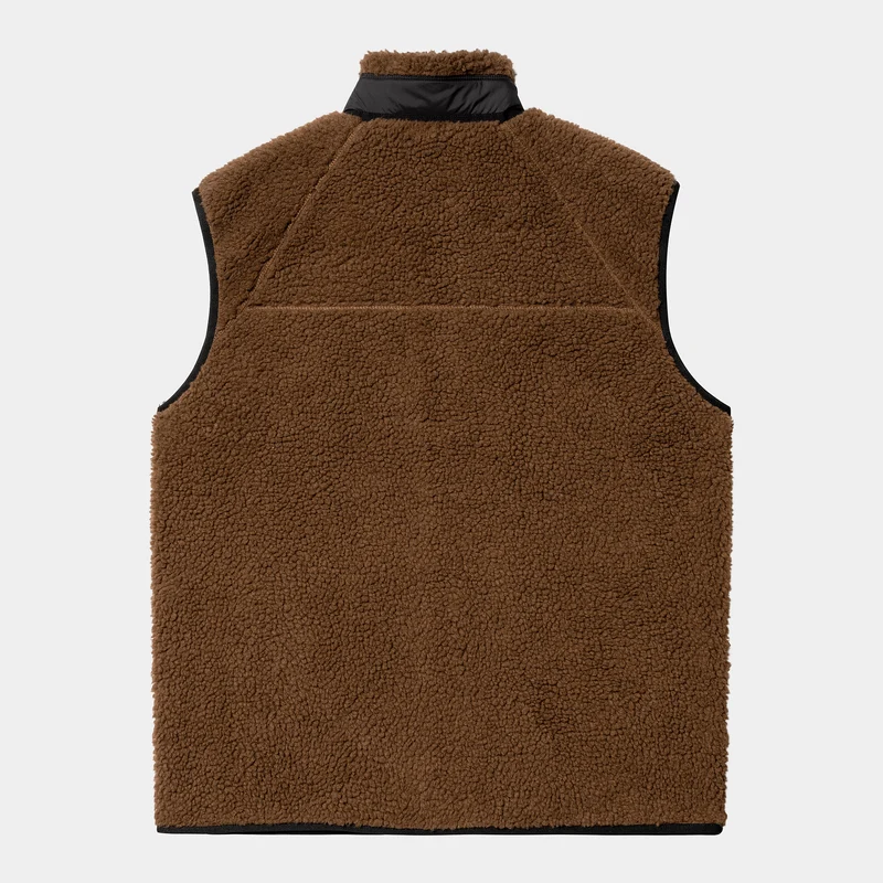 Carhartt WIP Prentis Liner-Weste für Herren – Deep Hamilton Brown / Schwarz