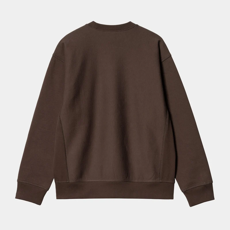 Carhartt WIP Herren American Script Sweatshirt - Tabak