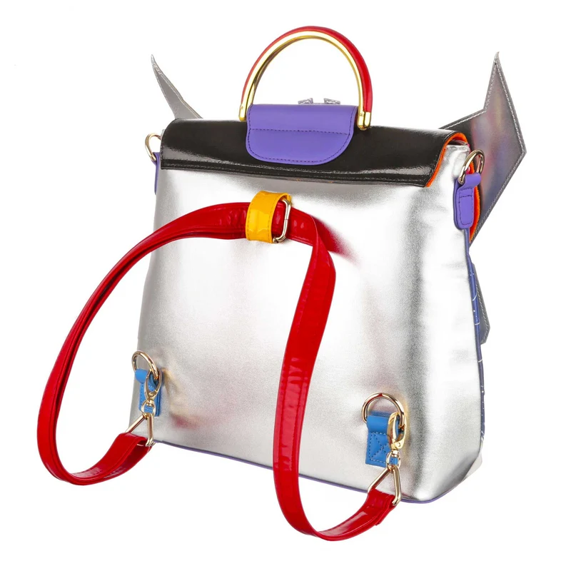 Irregular Choice Frauen Transformers Intrigante Starscream-Tasche – Silber / Rot