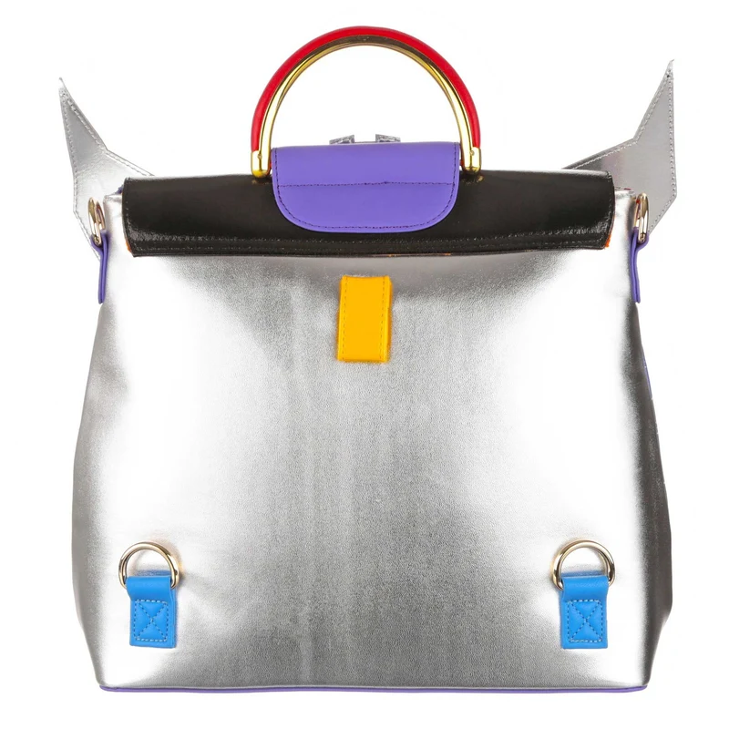 Irregular Choice Frauen Transformers Intrigante Starscream-Tasche – Silber / Rot