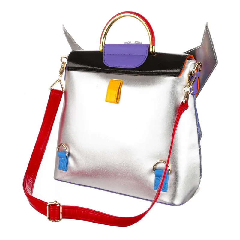Irregular Choice Frauen Transformers Intrigante Starscream-Tasche – Silber / Rot