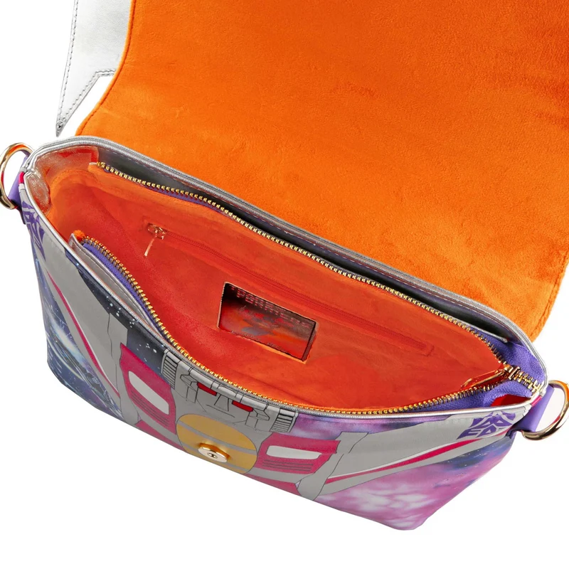 Irregular Choice Frauen Transformers Intrigante Starscream-Tasche – Silber / Rot