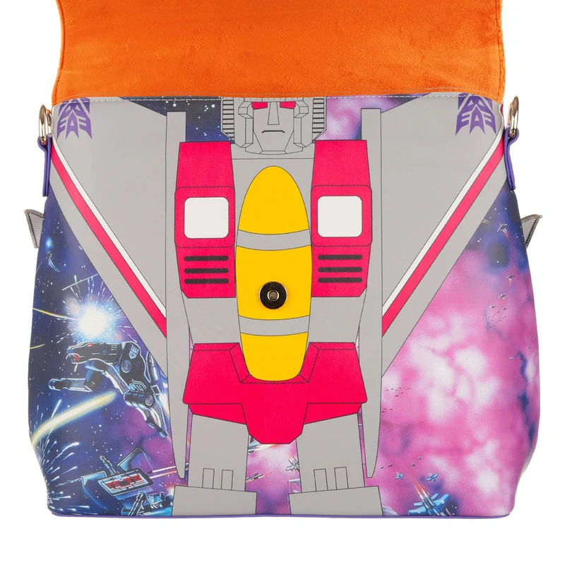 Irregular Choice Frauen Transformers Intrigante Starscream-Tasche – Silber / Rot