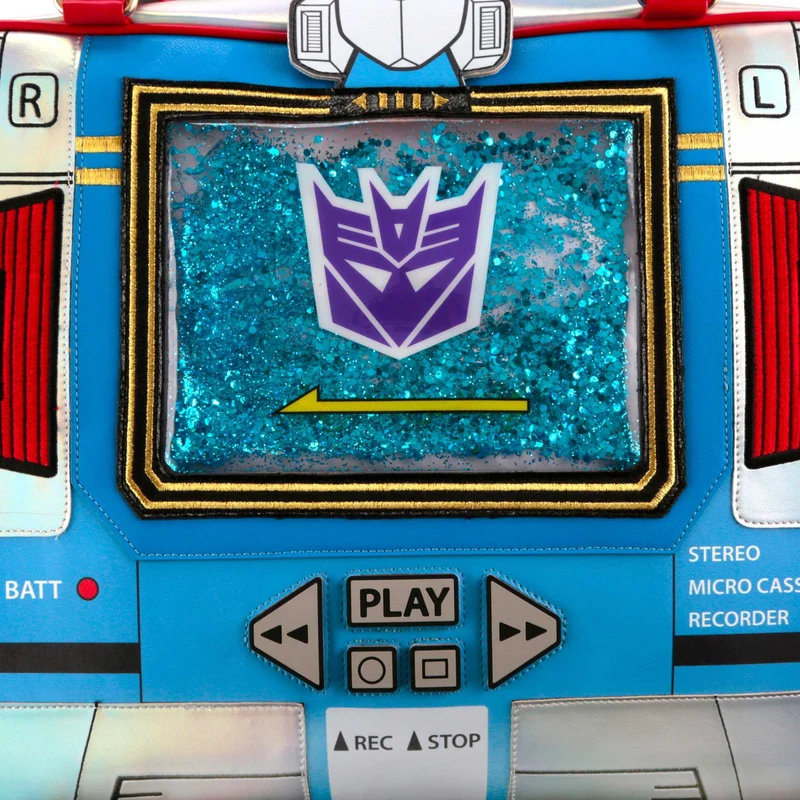 Irregular Choice Frauen Transformers Soundwaves-Tasche – Blau/Silber