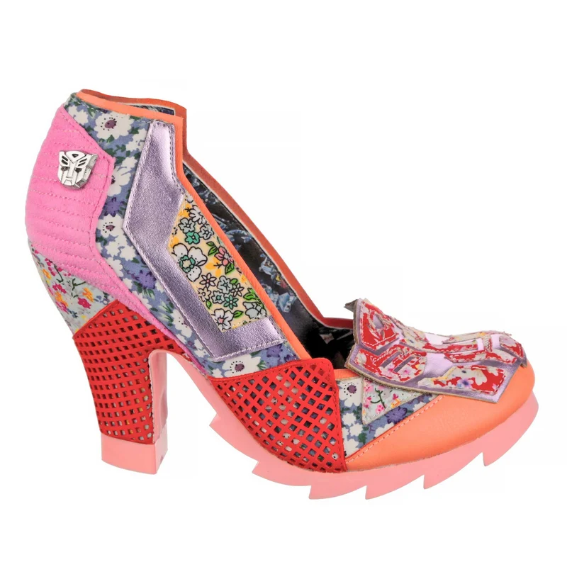 Irregular Choice Frauen Transformers All Sparkle High Heels – Rosa