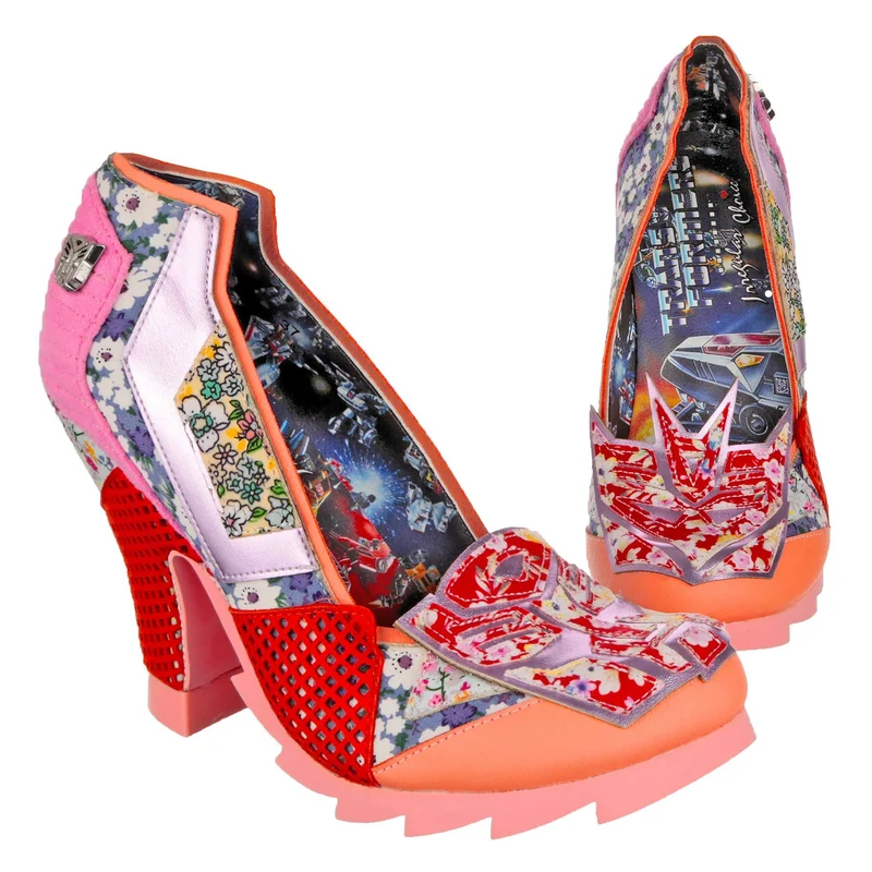 Irregular Choice Frauen Transformers All Sparkle High Heels – Rosa