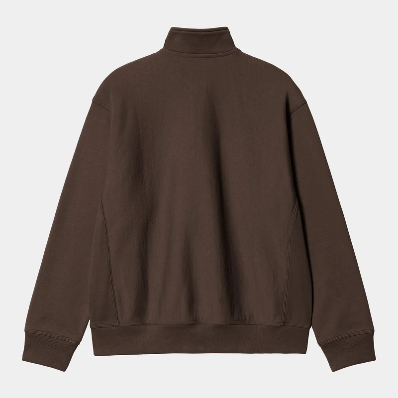 Carhartt WIP Herren Halb-Zip-Reißverschluss American Script Sweatshirt - Tabak