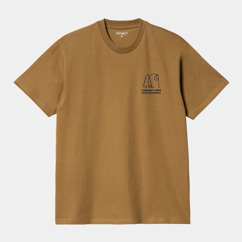 Carhartt WIP Herren Groundworks T-Shirt – Hamilton Brown
