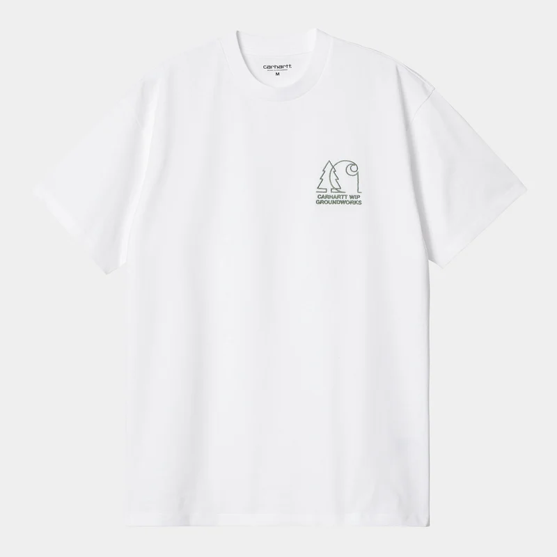Carhartt WIP Herren Groundworks T-Shirt – Weiß