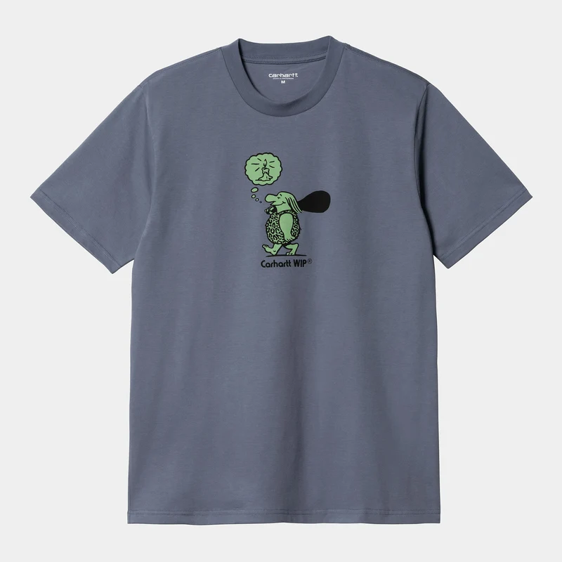 Carhartt WIP Herren Original Thought T-Shirt – Hudson Blue