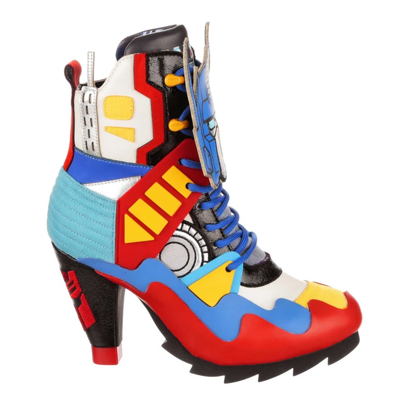 Irregular Choice Frauen Transformers Roll Out High Heel - Blau / Rot