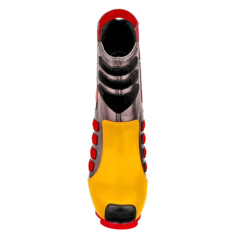 Irregular Choice Frauen Transformers Autobot High Heel - Grau / Rot