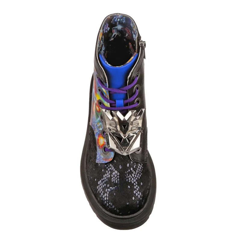 Irregular Choice Frauen Transformers Battle Ready Stiefelette – Schwarz / Blau